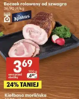 Delikatesy Centrum Kiełbasa morlińska Krakus oferta