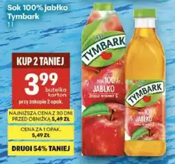 Delikatesy Centrum Sok 100% jabłko Tymbark oferta