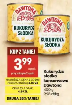 Delikatesy Centrum Kukurydza słodka konserwowa Dawtona oferta