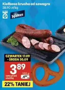 Delikatesy Centrum Kiełbasa krucha Krakus oferta