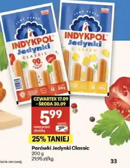 Delikatesy Centrum Parówki Jedynki Classic oferta