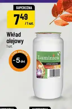 Polomarket Wkład olejowy czas palenia ~5 dni Luminica oferta