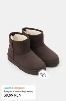 Sinsay Śniegowce z wkładką z wełną oferta
