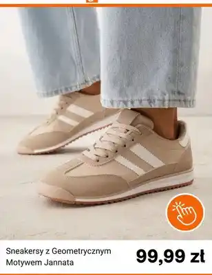 Sneakersy z geometrycznym motywem Jannata