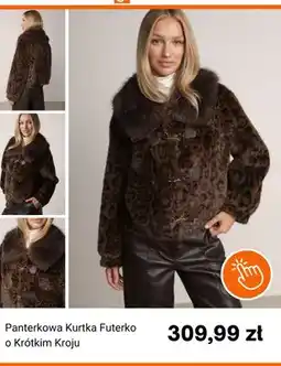 Born2be Panterkowa kurtka futerko o krótkim kroju born2be oferta