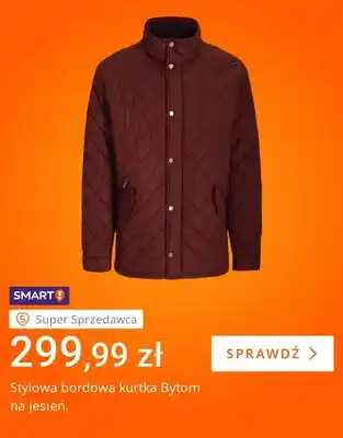 Stylowa bordowa kurtka Bytom na jesień