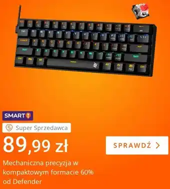 Klawiatura mechaniczna 60% Defender