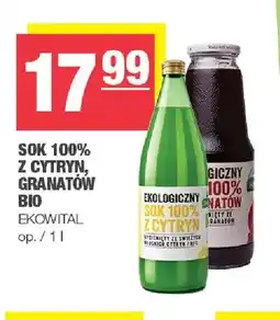 Spar Sok z cytryn Bio Ekowital 100% oferta