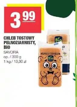 Spar Chleb tostowy pełnoziarnisty bio Savoria oferta