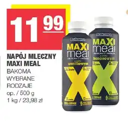 Spar Napój mleczny Maxi Meal waniliowy Bakoma oferta