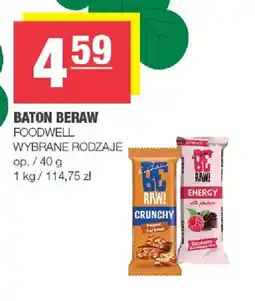 Spar Baton BeRAW Crunchy Peanut Caramel Foodwell oferta