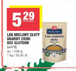 Spar Len mielony złoty Skarby Ziemi bez glutenu Sante oferta