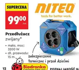 Biedronka Przedłużacz zwijany oferta