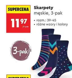Biedronka Skarpety męskie, 3-pak oferta