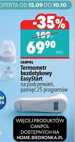Biedronka Termometr bezdotykowy EasyStart oferta