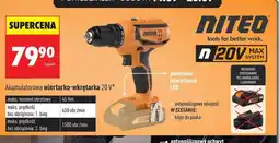 Biedronka Akumulatorowa wiertarko-wkrętarka 20 V oferta