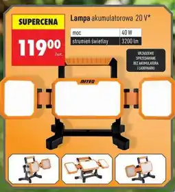 Biedronka Lampa akumulatorowa 20 V oferta