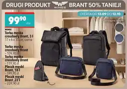 Biedronka Torba meska crossbody Brant, 3 l oferta