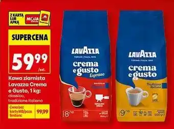 Biedronka Kawa ziarnista Lavazza Crema e Gusto 1 kg oferta