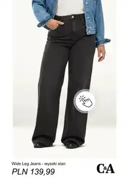 C&A Wide Leg Jeans - wysoki stan C & A oferta