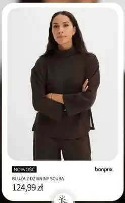 BonPrix Bluza z dzianiny scuba Bonprix oferta