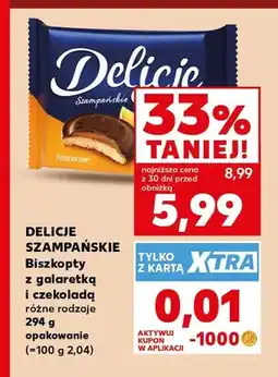 Kaufland Biszkopty z galaretką i czekoladą Delicje Szampańskie oferta