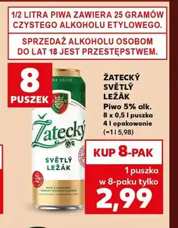 Kaufland Piwo Žatecký Světlý Ležák 5% alk. 8-pak oferta