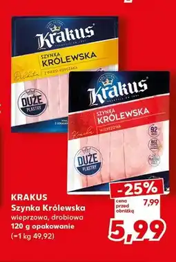 Kaufland Szynka Królewska wieprzowa Krakus oferta