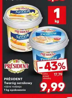 Kaufland Twaróg sernikowy waniliowy Président oferta