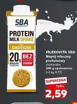 Kaufland Napój mleczny proteinowy ciasteczko Mlekovita SBA oferta