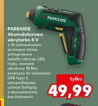 Akumulatorowa wkrętarka Parkside