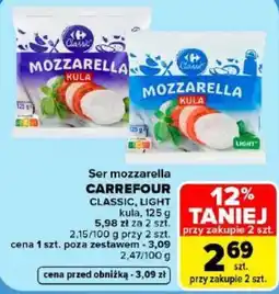 Carrefour Ser mozzarella Classic oferta