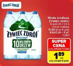 Carrefour Woda źródlana Żywiec Zdrój oferta