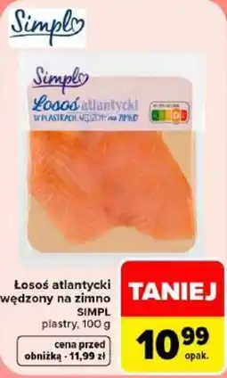 Carrefour Losos atlantycki wędzony na zimno SIMPL oferta