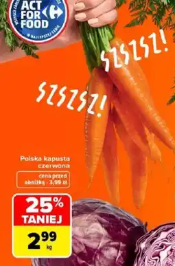 Carrefour Polska kapusta czerwona oferta
