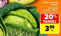 Carrefour Polska kapusta włoska oferta
