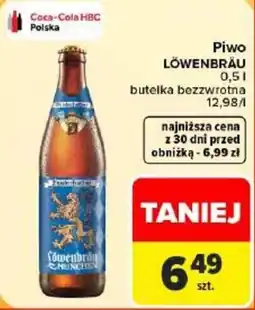 Carrefour Piwo Löwenbräu oferta