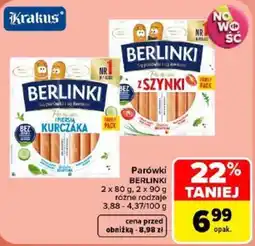 Carrefour Parówki BERLINKI oferta