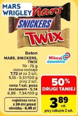 Carrefour Baton MARS, SNICKERS, TWIX oferta