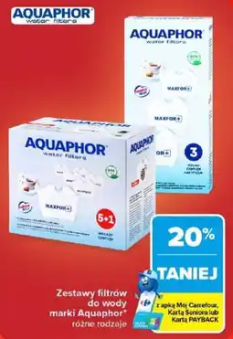 Carrefour Zestawy filtrów do wody marki Aquaphor oferta