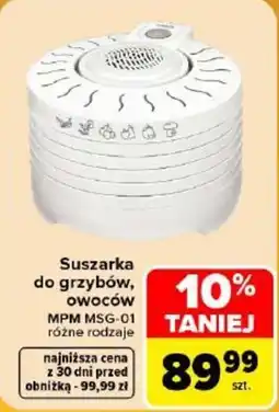 Carrefour Suszarka do grzybów, owoców MPM MSG-01 oferta