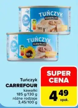 Carrefour Tuńczyk Kawałki oferta