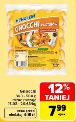 Carrefour Gnocchi z batatów Henglein oferta