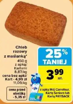 Carrefour Chleb razowy z maślanką oferta