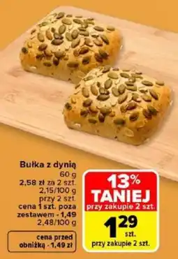 Carrefour Bułka z dynią oferta