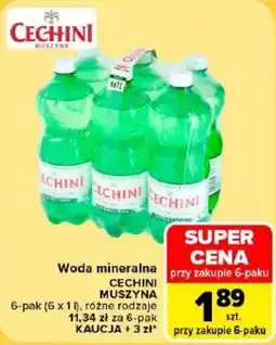 Carrefour Woda mineralna CECHINI MUSZYNA oferta