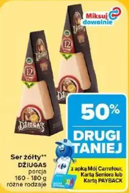 Carrefour Ser żółty dziugas oferta