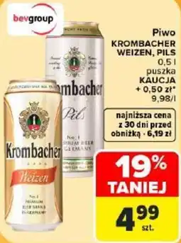 Carrefour Piwo Krombacher Weizen, Pils oferta