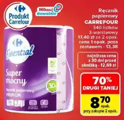 Carrefour Ręcznik papierowy Essential Super mocny oferta
