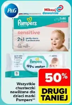 Carrefour Wszystkie Chusteczki nawilżane dla dzieci marki Pampers oferta